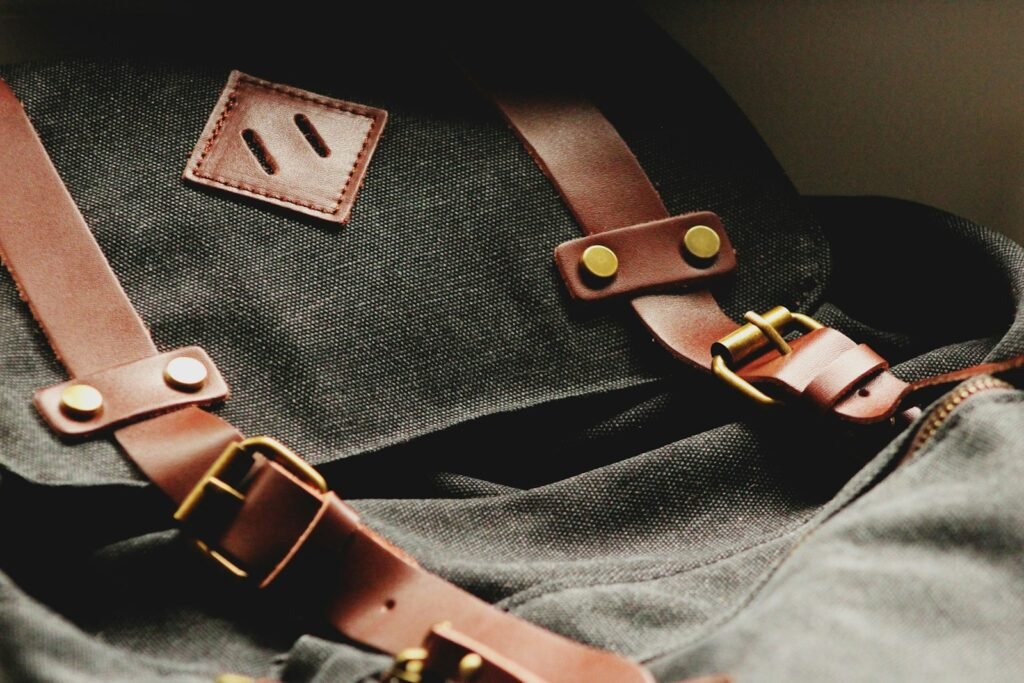 Black commuter backpack used as an alternative to a briefcase for work