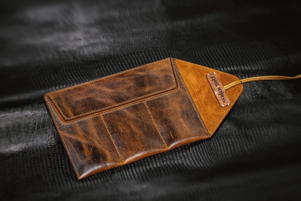 Elegant handcrafted leather watch roll, perfect for organizing watches stylishly