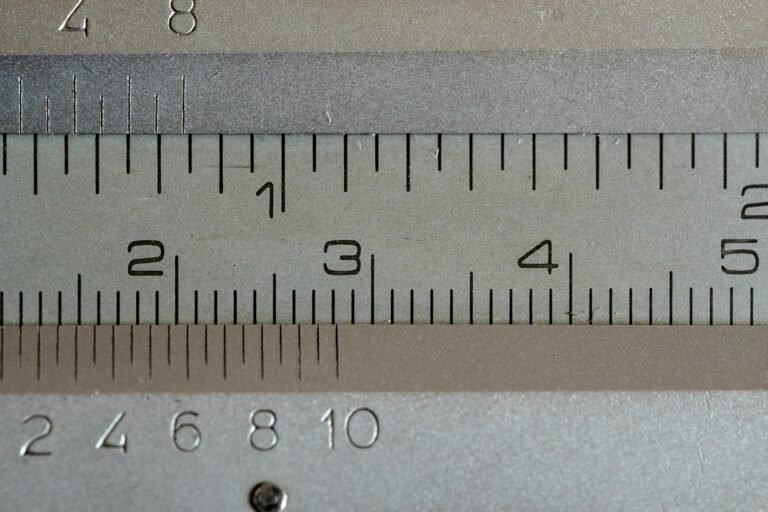 Close-up of a measuring tape showing numbered markings