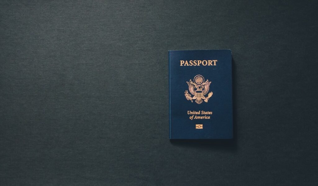 Passport book used for international travel